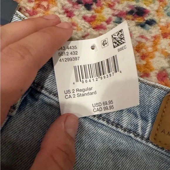 american eagle high rise strigid jeans new with tags - Picture 4 of 5